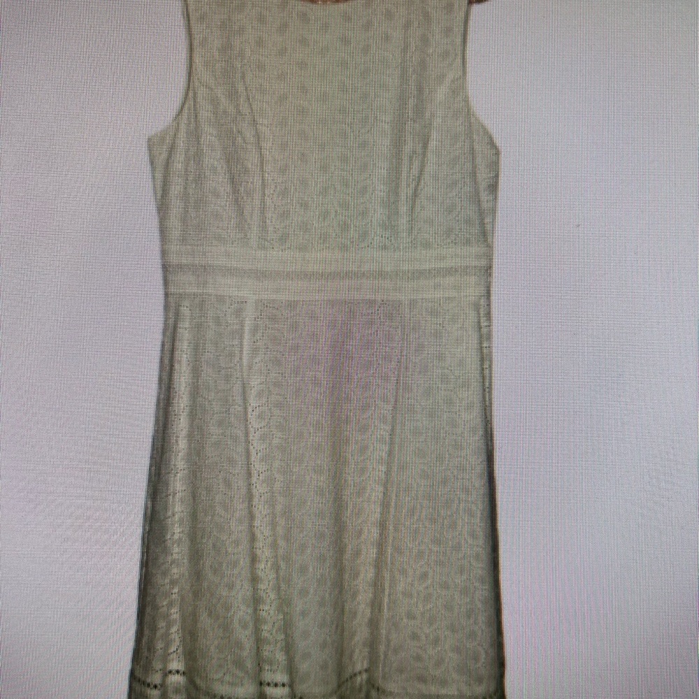 Calvin Klein White Eyelet A Line Dress. Size 12. NWOTGS. - Picture 4 of 12